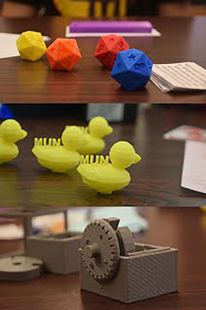 3D printer student creations